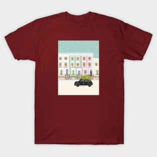 Notting Hill, London, Christmas T-Shirt